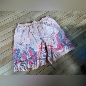 Tori Richard Honolulu orange swim trunks